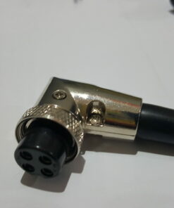 CONNETTORE MIKE 4 POLI FEMMINA VOLANTE 90°