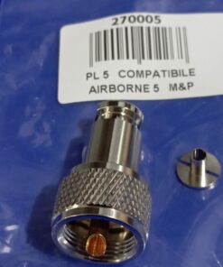 PL-5 COMPATIBILE CON CAVO AIRBORNE 5 MESSI & PAOLONI-RG-58