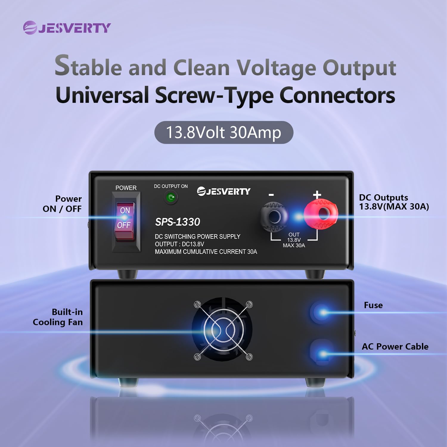 Alimentatore da banco universale compatto Jesverty SPS-1330
